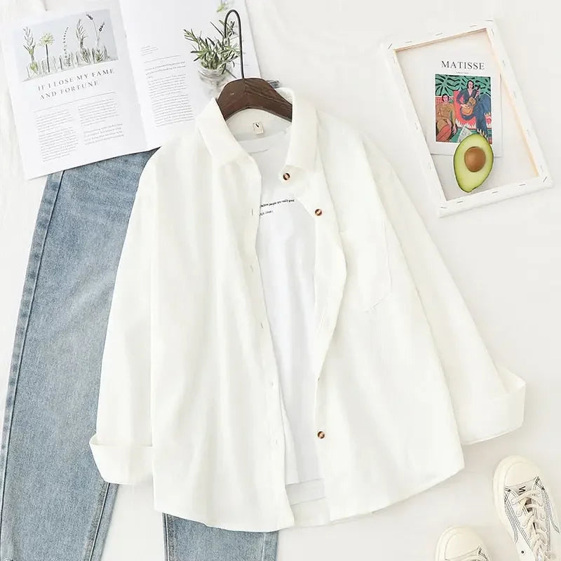 Casual Corduroy Top