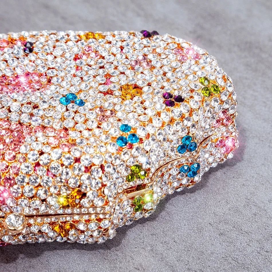Bling Ice Cream Shaped Evening Clutch