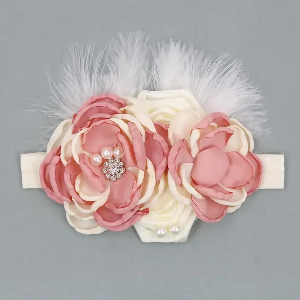 Vintage Flower Headband Baby Girls