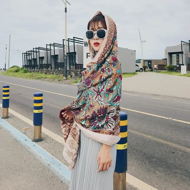 Oversized Boho Cotton Beach Blanket