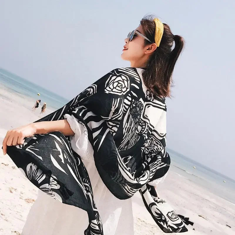 Oversized Boho Cotton Beach Blanket