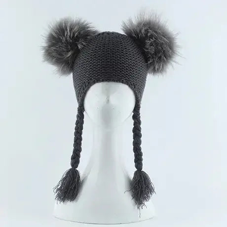 Winter Kids Fur Beanie