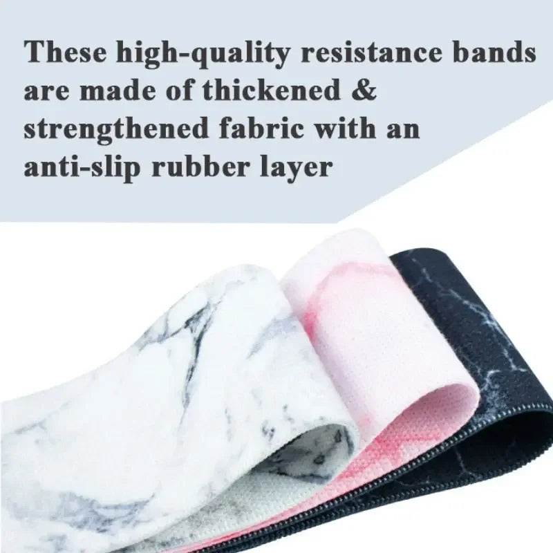 Marble Design Elastic Booty Bands Cardio Training