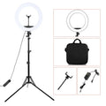 Live Stream 18 inch LED Ring Light with Tripod - Dimmable Photographic Lighting