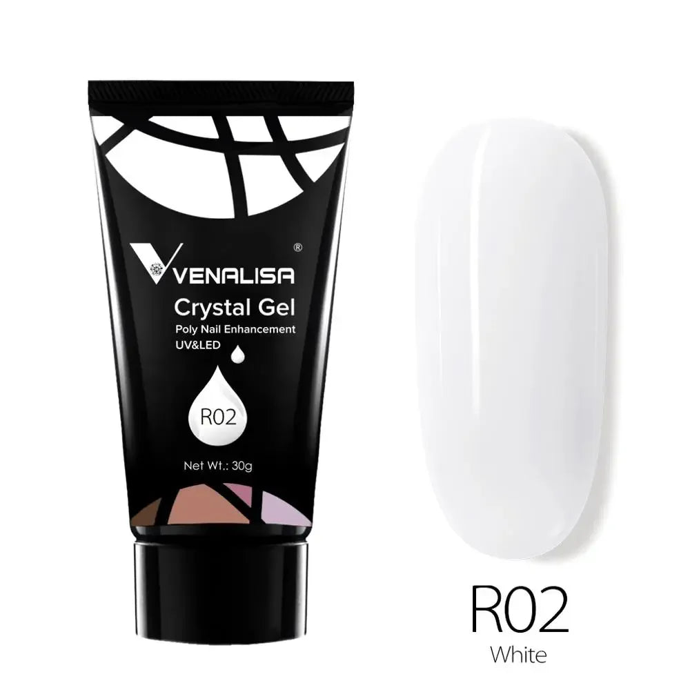 Venalisa Poly Nail Gel Nail Art French Nail Constraction Jelly Builder Extension Gel Acrylic Slip Solutions Clearnser Remover