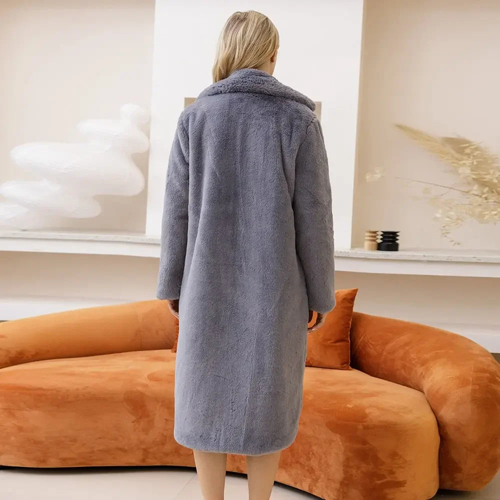 Winter Warm Faux Fur Coat