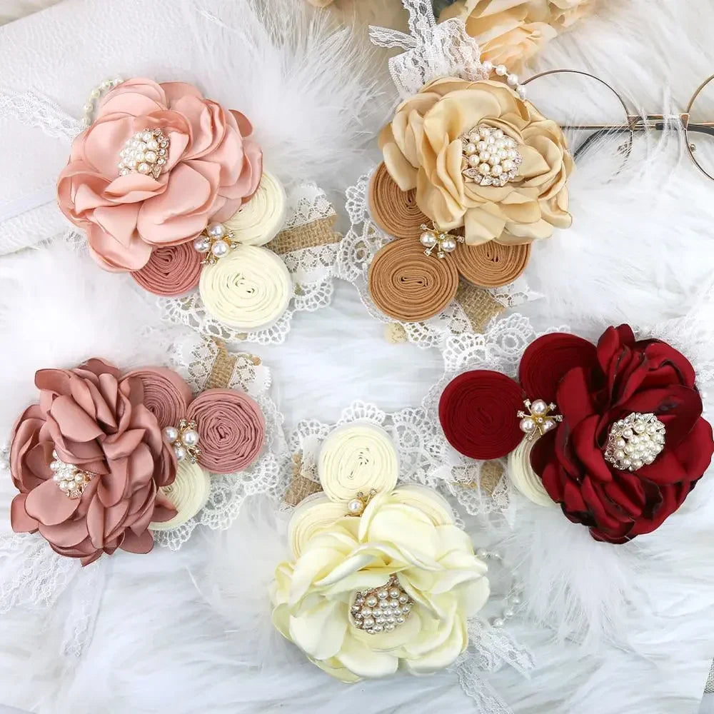 Vintage Flower Headband Baby Girls