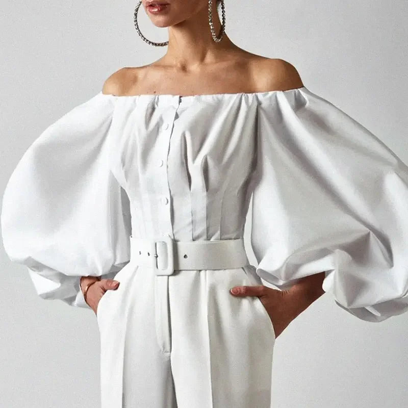 Lantern Sleeve Blouse