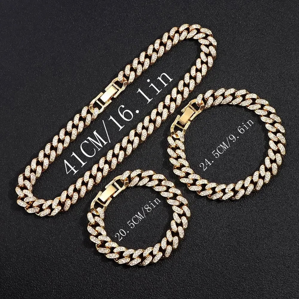 Iced Out Miami Link Choker Necklace