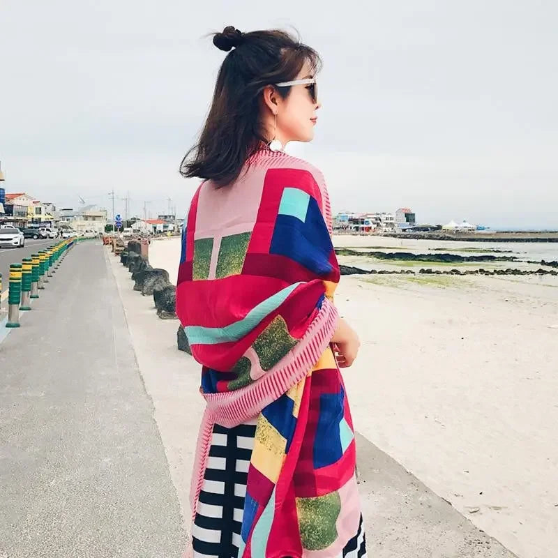 Oversized Boho Cotton Beach Blanket
