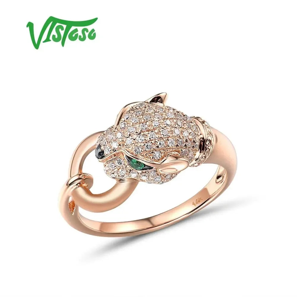LUX 14K 585 Rose Gold Ring