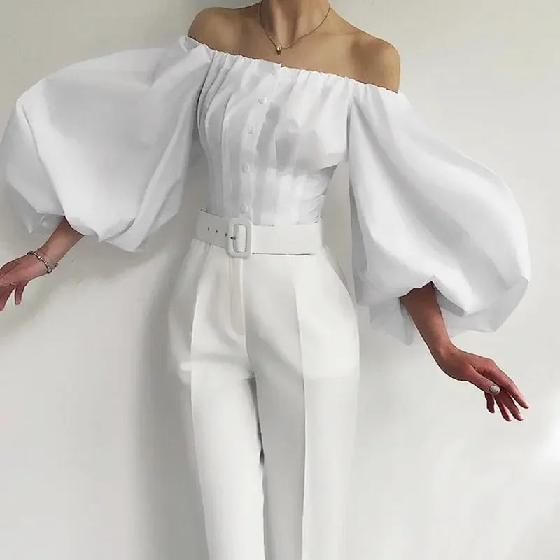 Lantern Sleeve Blouse