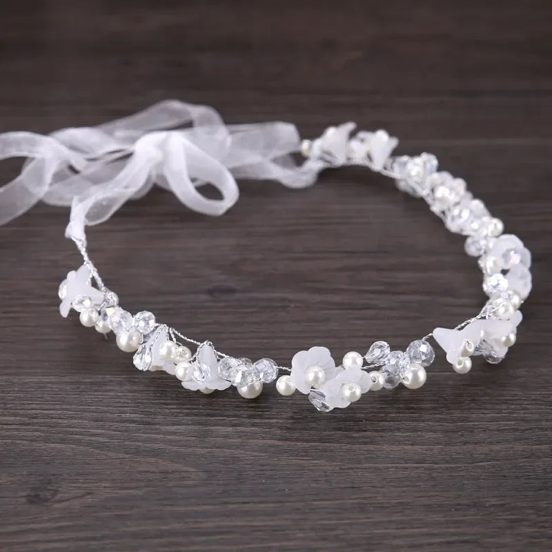 Pearl Crystal Bridal Headband