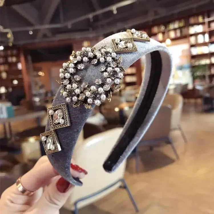 LUX Rhinestone Baroque Hairband
