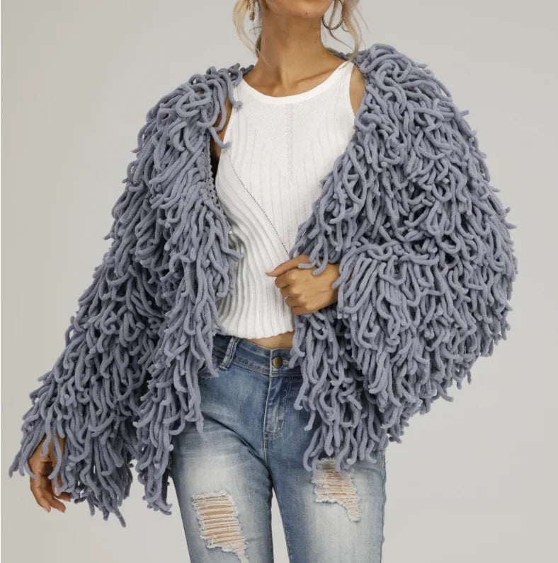 Women's Fringe Oversized Coat