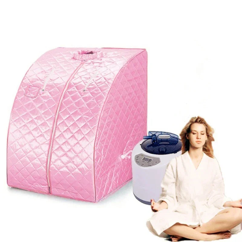 Portable Sauna Household Steam Room Beneficial Skin 2.0L Machine Slimming Bath SPA Health Simple Joint Steel Frame