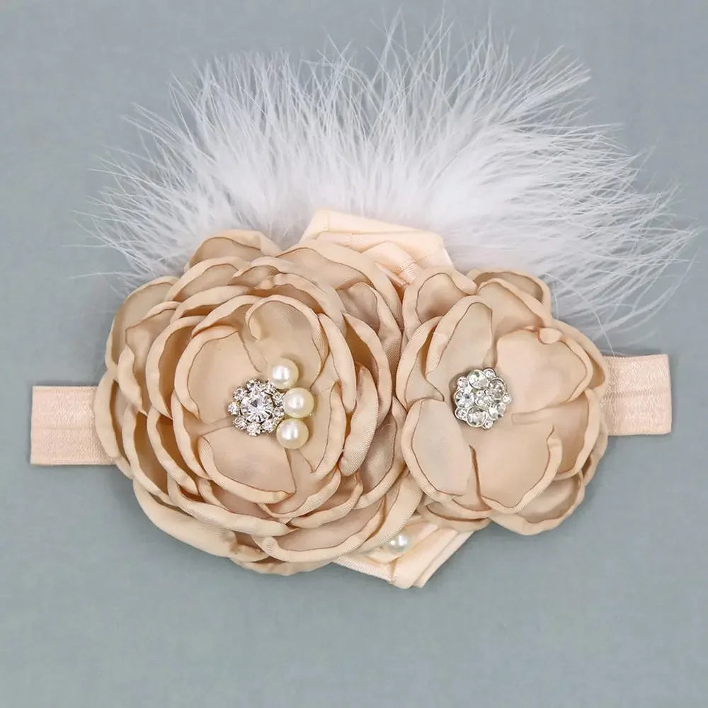 Vintage Flower Headband Baby Girls