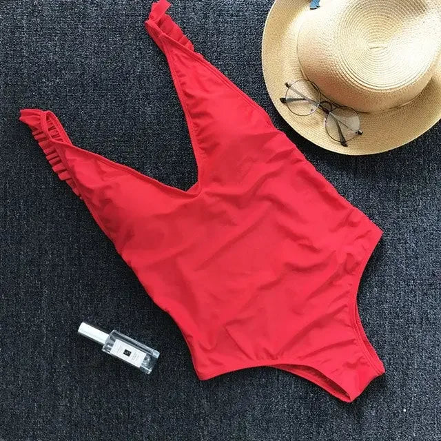 All The Frills Ruffled Monokini