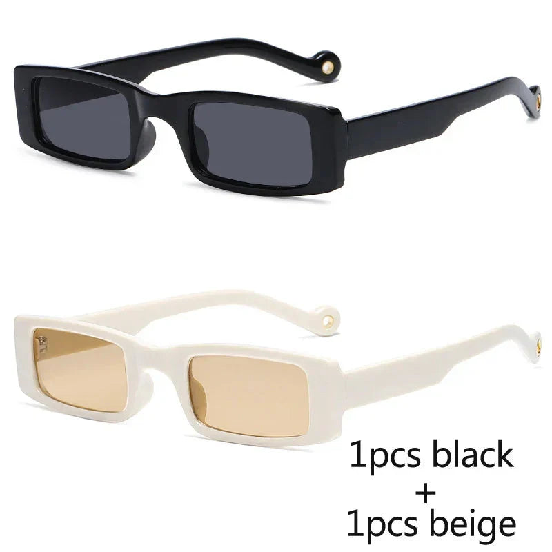 Square Frame Vintage Brand Sun Glasses UV400