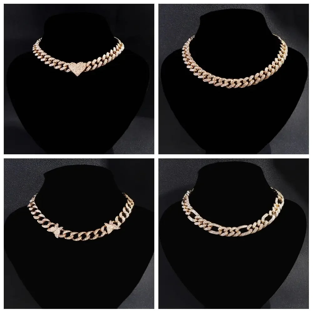 Iced Out Miami Link Choker Necklace