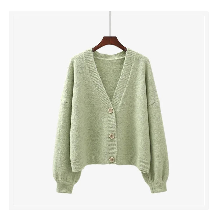 H.SA Women Sweater Cardigans Spring Solid Cashmere Sweater Coat Chic Korean style Casual Cardigans Roupa Jacket sueters mujer