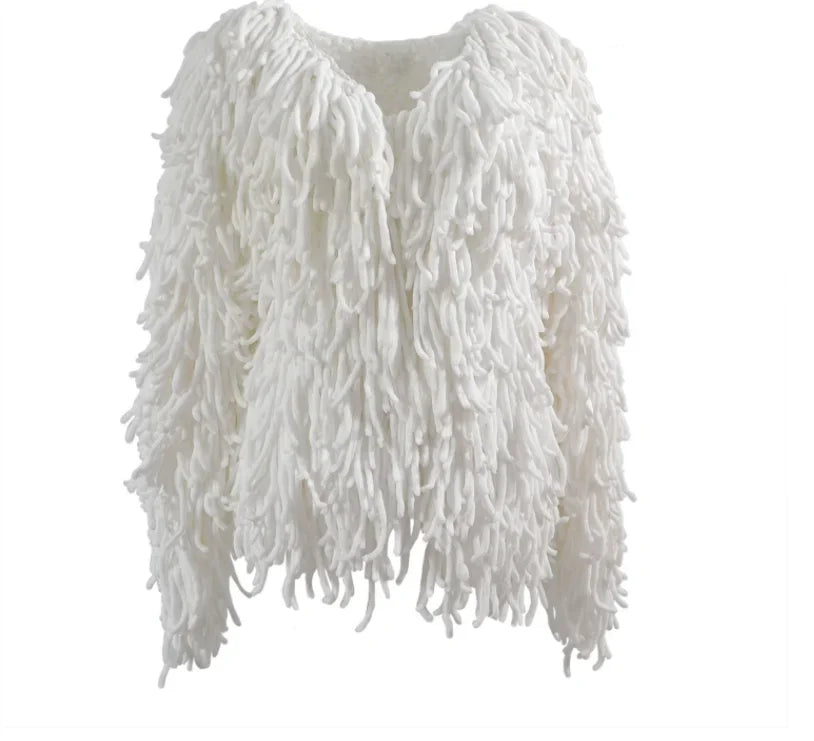 Women's Fringe Oversized Coat