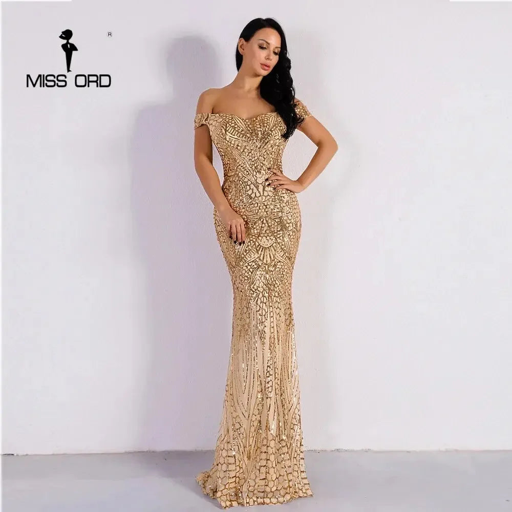 Naples Sequin Bodycon Maxi Gown