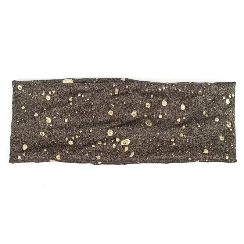 Metallic Color Wide Elastic Headband