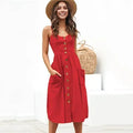 Cute Boho Button Down Sundress