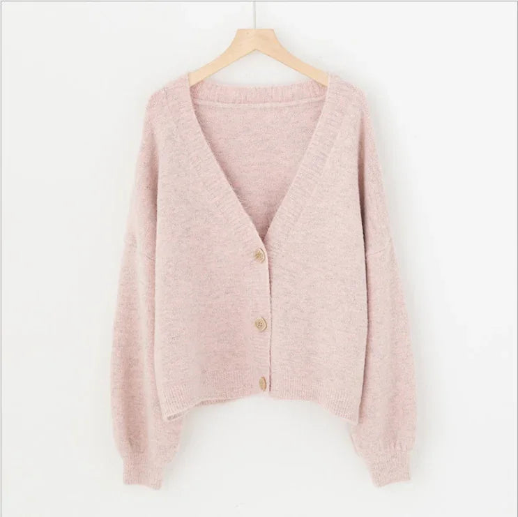 H.SA Women Sweater Cardigans Spring Solid Cashmere Sweater Coat Chic Korean style Casual Cardigans Roupa Jacket sueters mujer