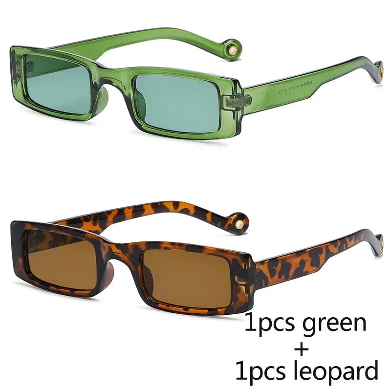 Square Frame Vintage Brand Sun Glasses UV400