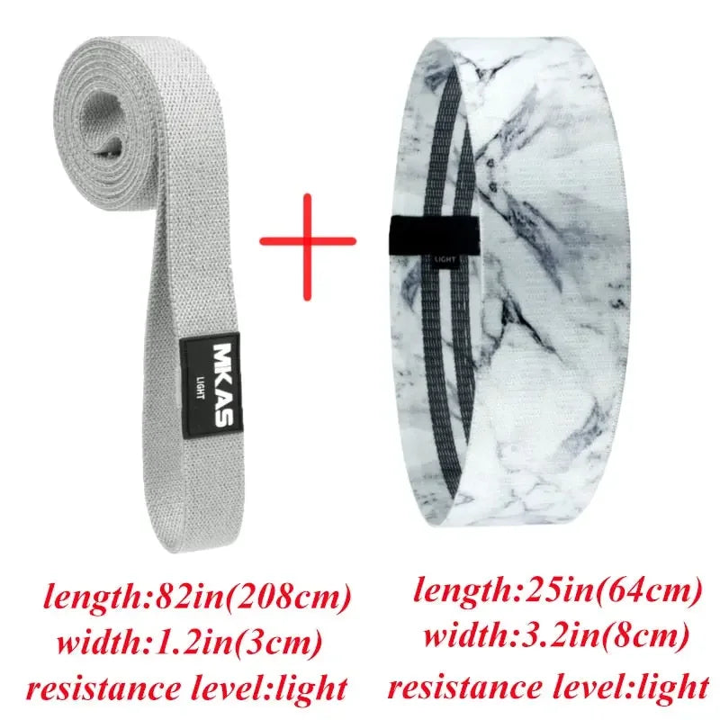 Marble Design Elastic Booty Bands Cardio Training