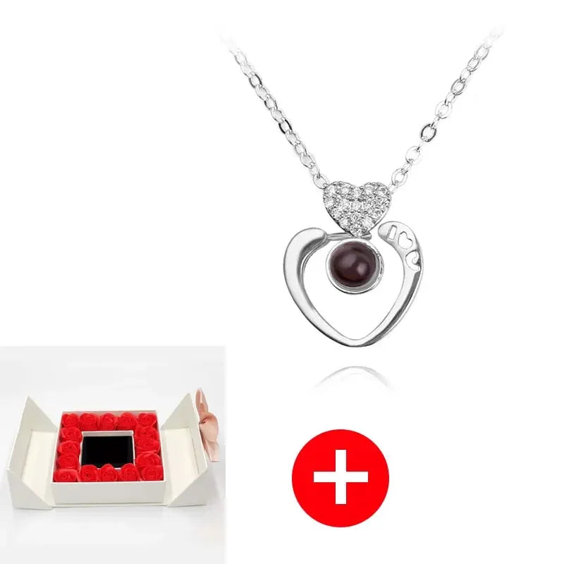 Valentines Artificial Rose & Jewelry Gift Box