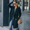 TEELYNN 2022 Boho Long Knit Wear Sweaters Cardigan Women Knitwear Turn-Down Collar Winter Coats Female Holiday Oversized Coat
