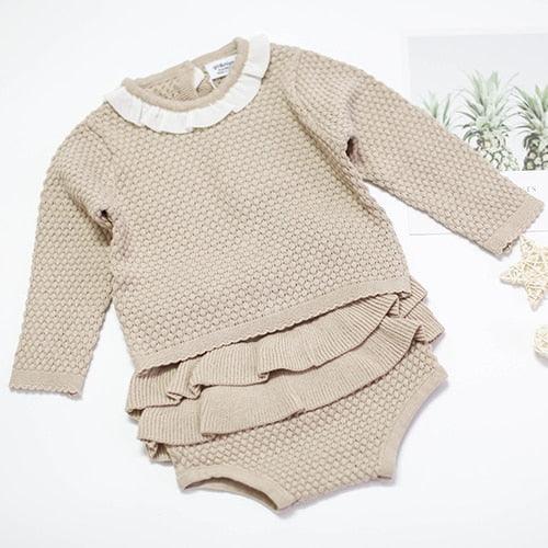 Toddler Baby Boys Girls Clothing Sets Fall Winter Cardigan Sweater+Shorts Infant Baby Girls Boys Knit Suit Korean Style