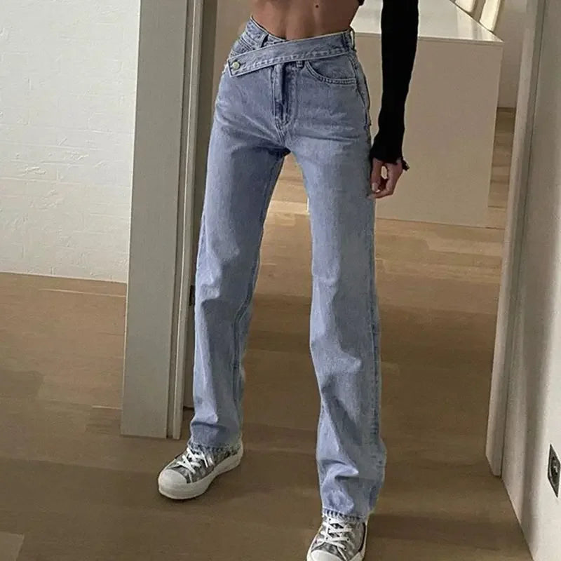 Sasha Straight Leg High Waist Jeans