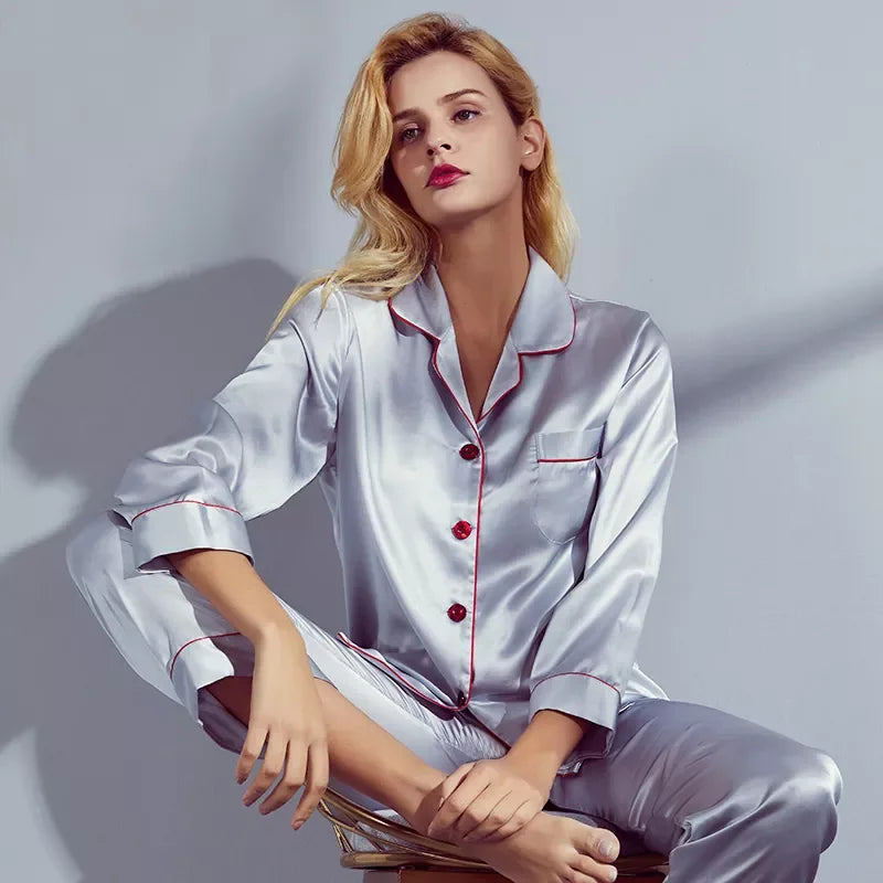 Lux Mulberry Silk Pajama Set