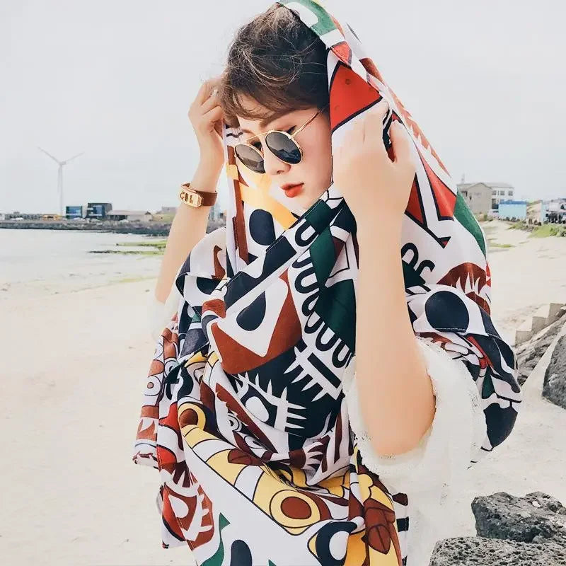 Oversized Boho Cotton Beach Blanket