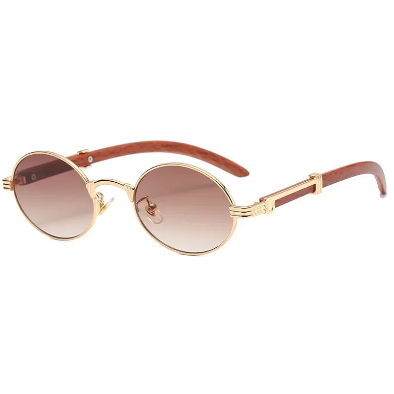 Rocker Luxury Brand Classic Oval Sunglasses