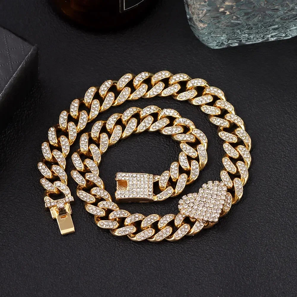 Iced Out Miami Link Choker Necklace