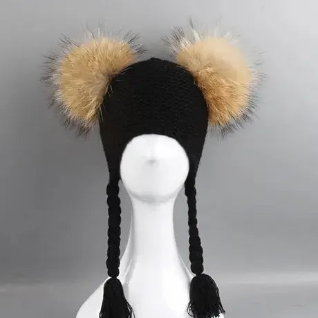 Winter Kids Fur Beanie