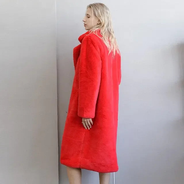 Winter Warm Faux Fur Coat