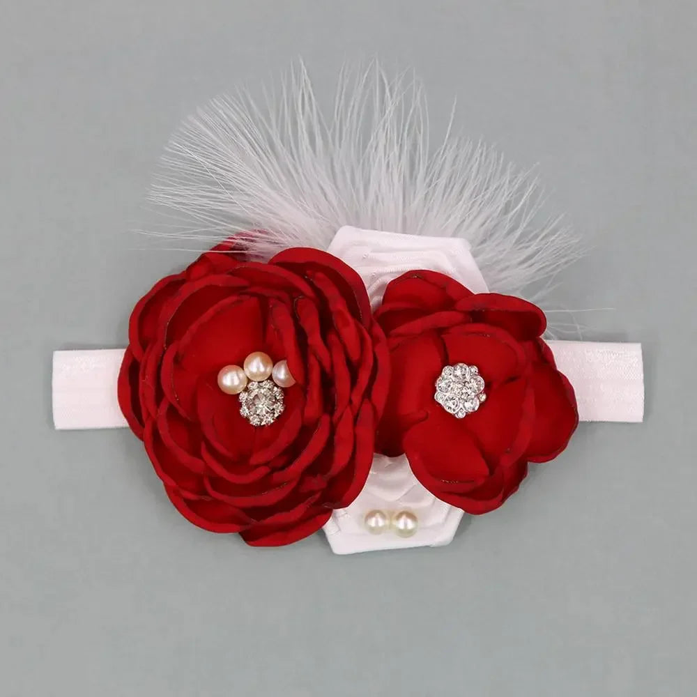Vintage Flower Headband Baby Girls
