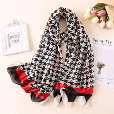 Luxury brand hijab summer women scarves soft long print silk scarves lady shawl and wrap 2022 pashmina bandana beach stoles