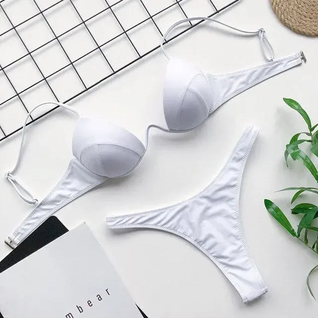 Stella Sexy V-bar Underwire Bra & Thong Bikini