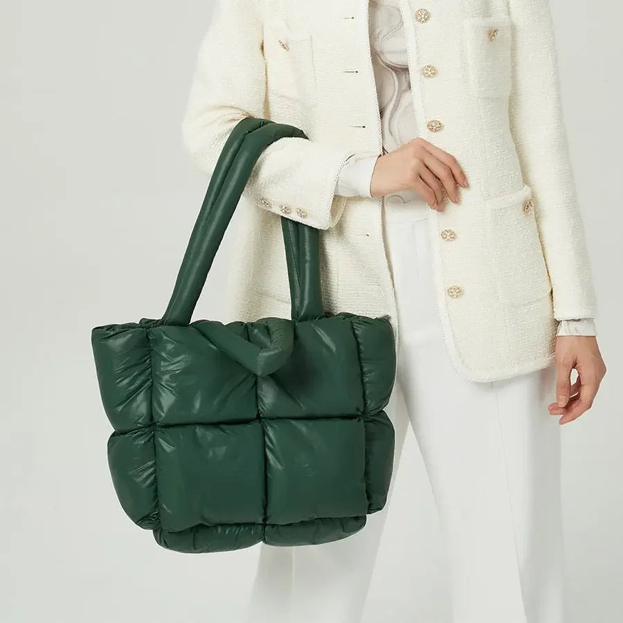 Large Tote Padded Handbag