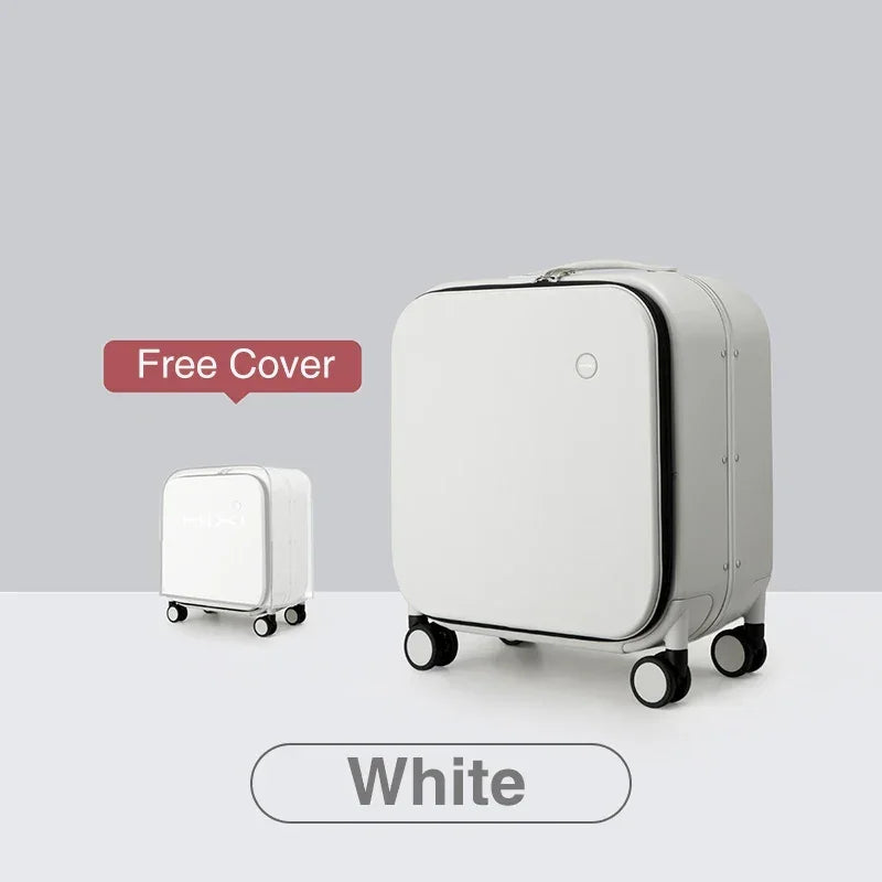 Carry On 18 Inch Polycarbonate Aluminum Frame Suitcase
