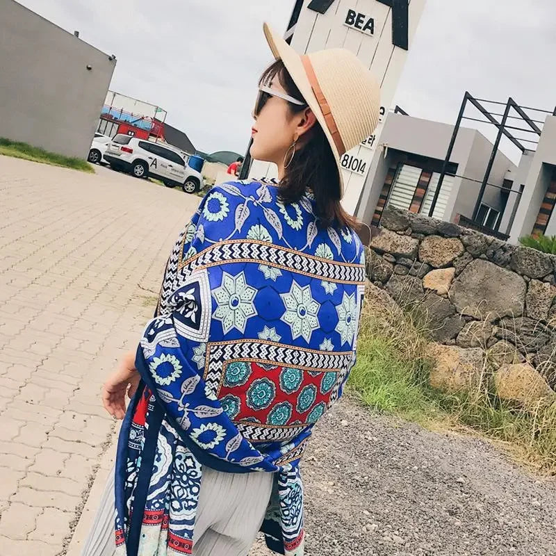 Oversized Boho Cotton Beach Blanket