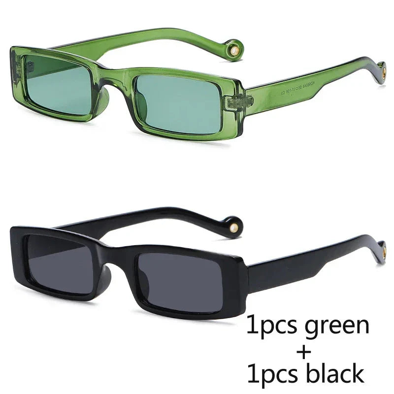 Square Frame Vintage Brand Sun Glasses UV400