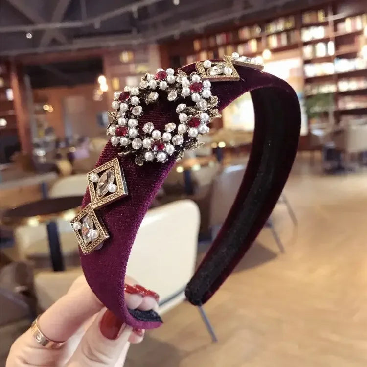 LUX Rhinestone Baroque Hairband